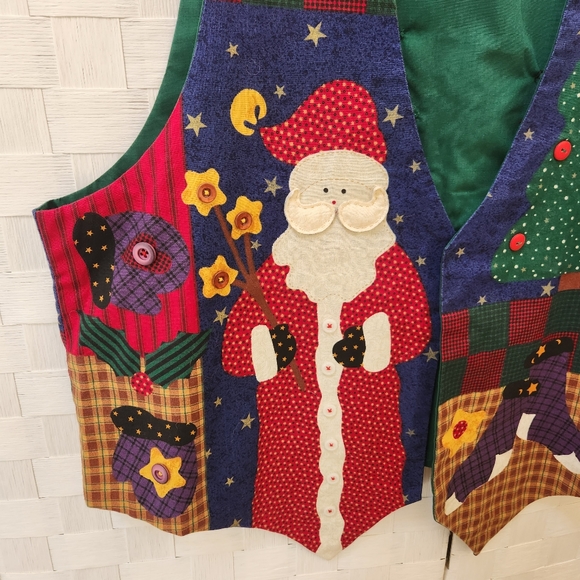 Vintage Dream Spinner Christmas Vest OS - Picture 3 of 7